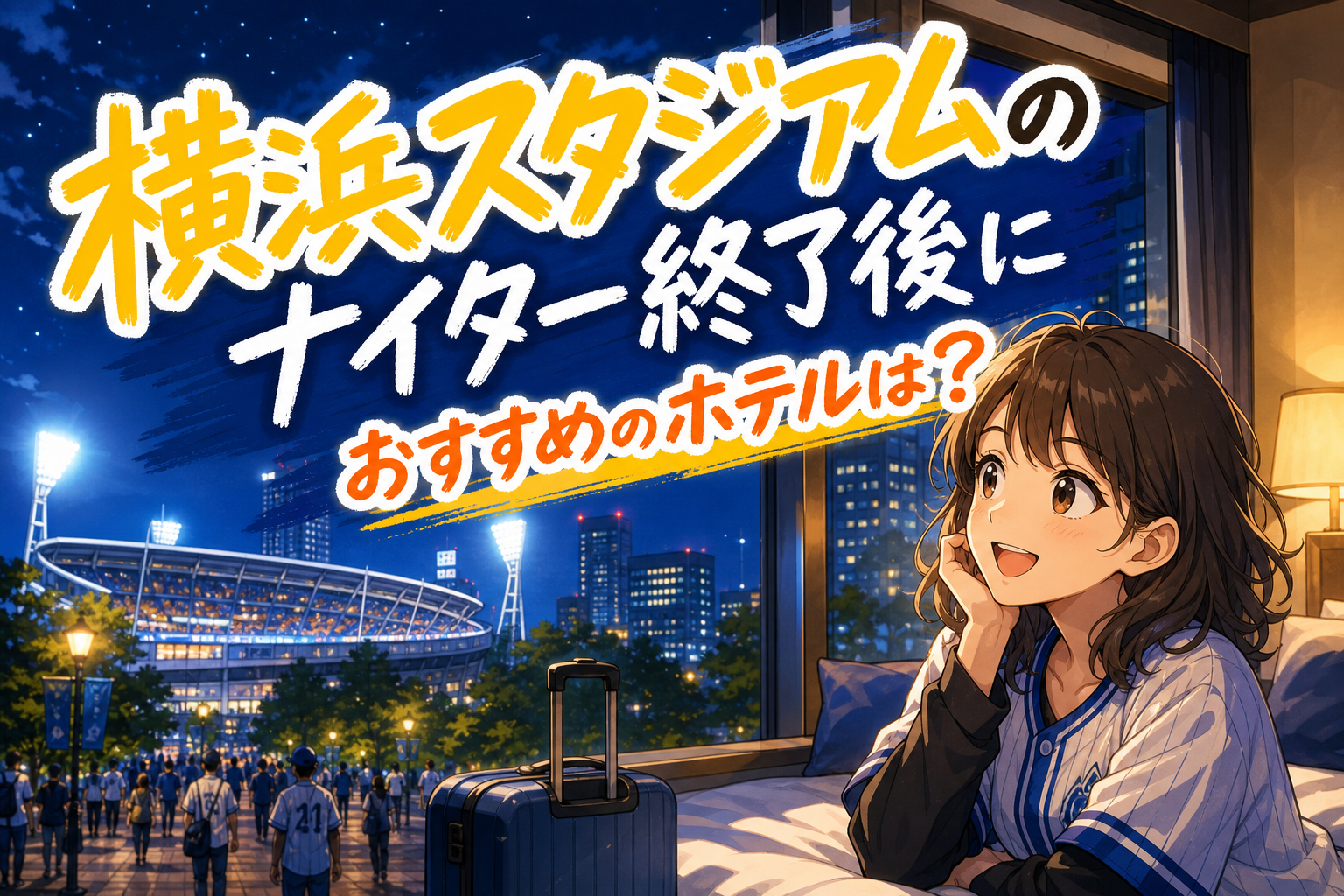 横浜スタジアムのナイター終了後におすすめのホテルは？