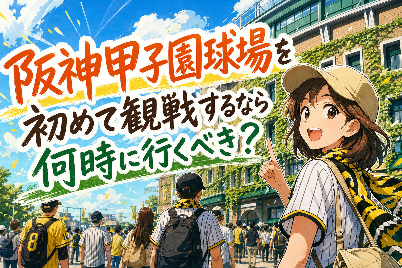 阪神甲子園球場を初めて観戦するなら何時に行くべき？