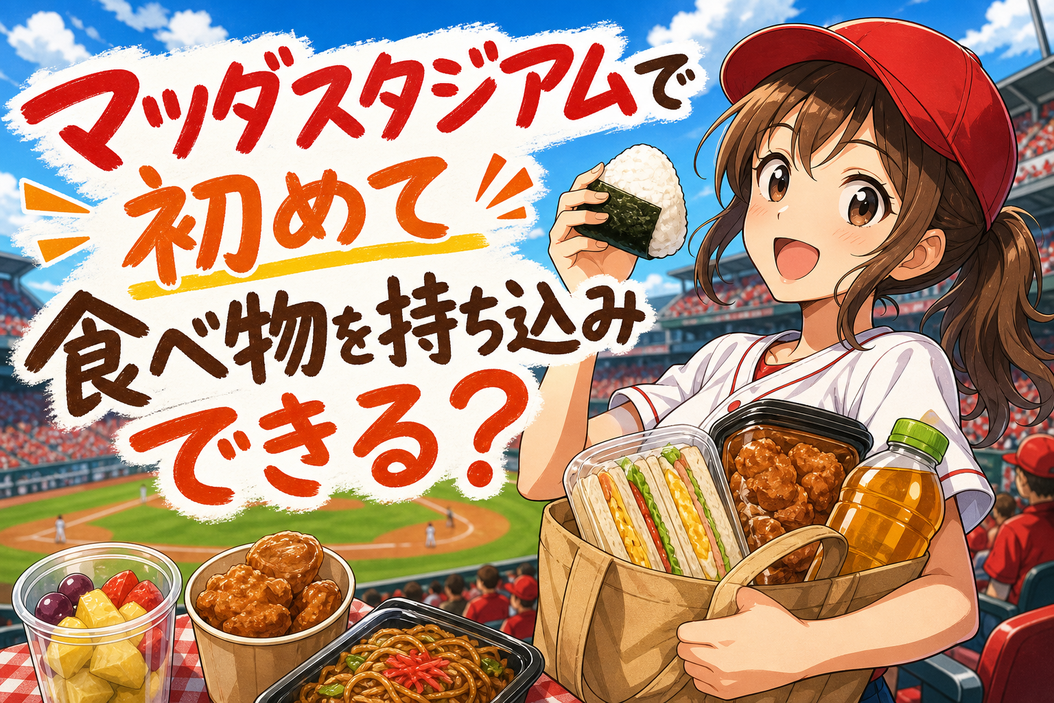マツダスタジアムで初めて食べ物を持ち込みできる?