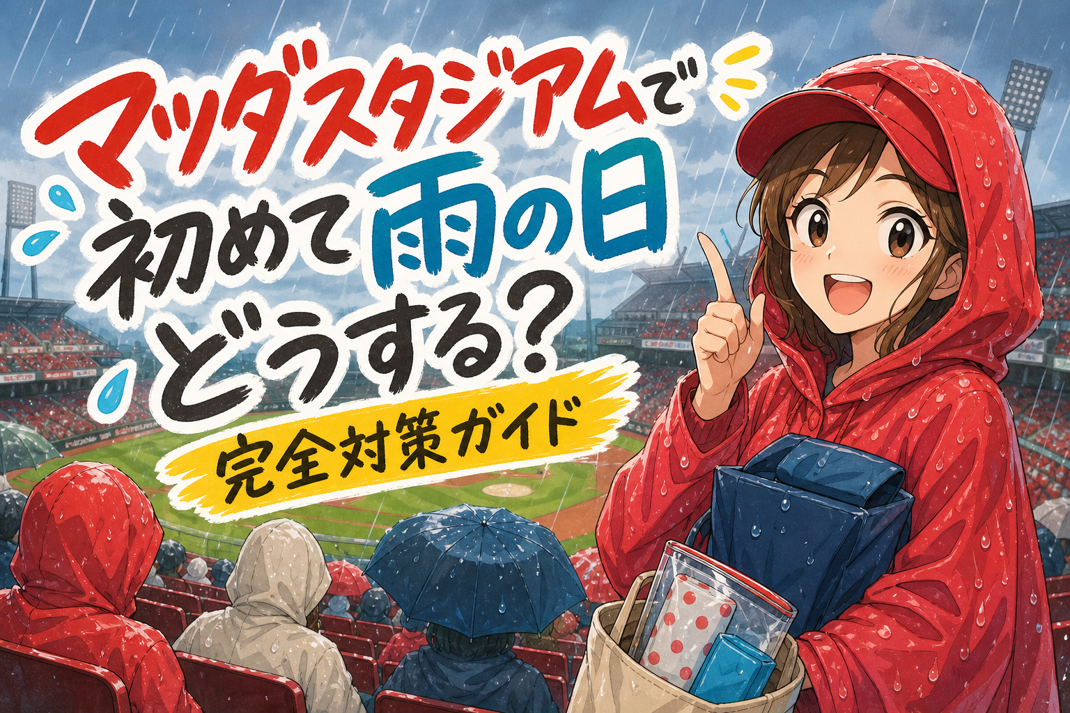 マツダスタジアムで初めて雨の日どうする？完全対策ガイド
