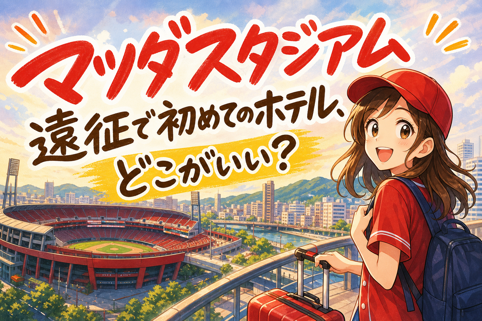 マツダスタジアム遠征で初めてのホテル、どこがいい?