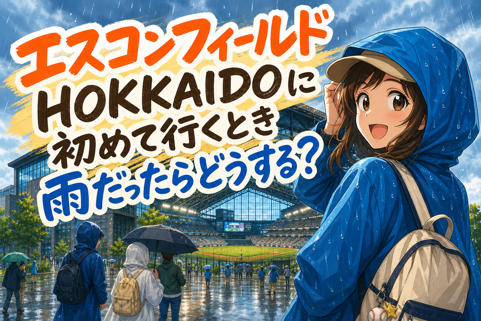 エスコンフィールドHOKKAIDOに初めて行くとき雨だったらどうする？