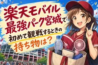 楽天モバイル最強パーク宮城で初めて観戦するときの持ち物は？
