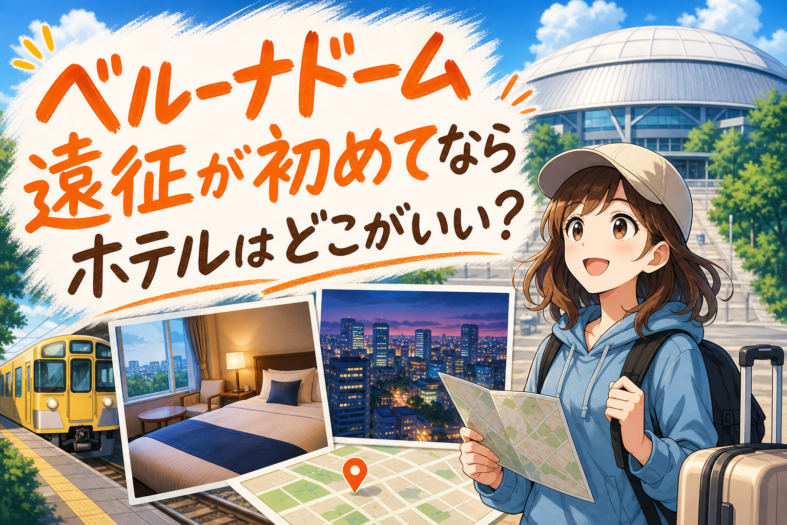 ベルーナドーム遠征が初めてならホテルはどこがいい?