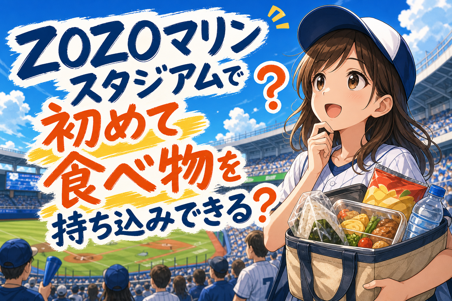 ZOZOマリンスタジアムで初めて食べ物を持ち込みできる？