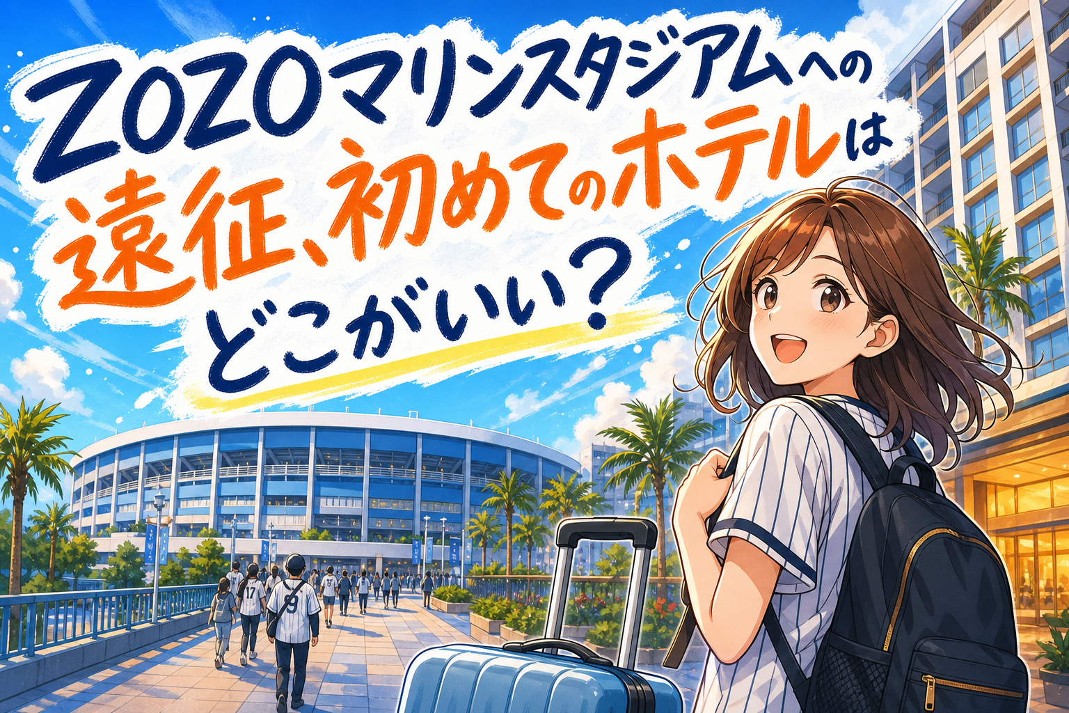 ZOZOマリンスタジアムへの遠征、初めてのホテルはどこがいい?