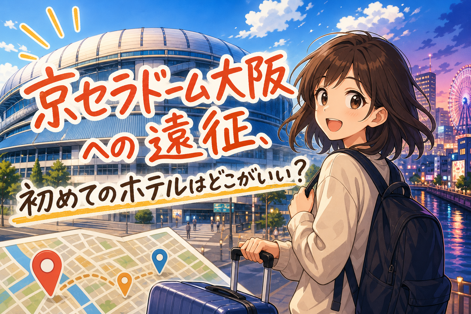 京セラドーム大阪への遠征、初めてのホテルはどこがいい?