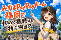 みずほPayPayドーム福岡で初めて観戦する持ち物は？