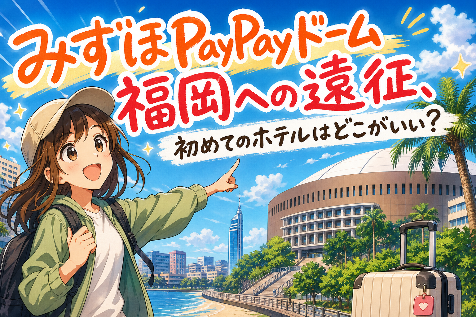みずほPayPayドーム福岡への遠征、初めてのホテルはどこがいい？