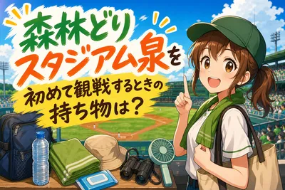 森林どりスタジアム泉を初めて観戦するときの持ち物は？