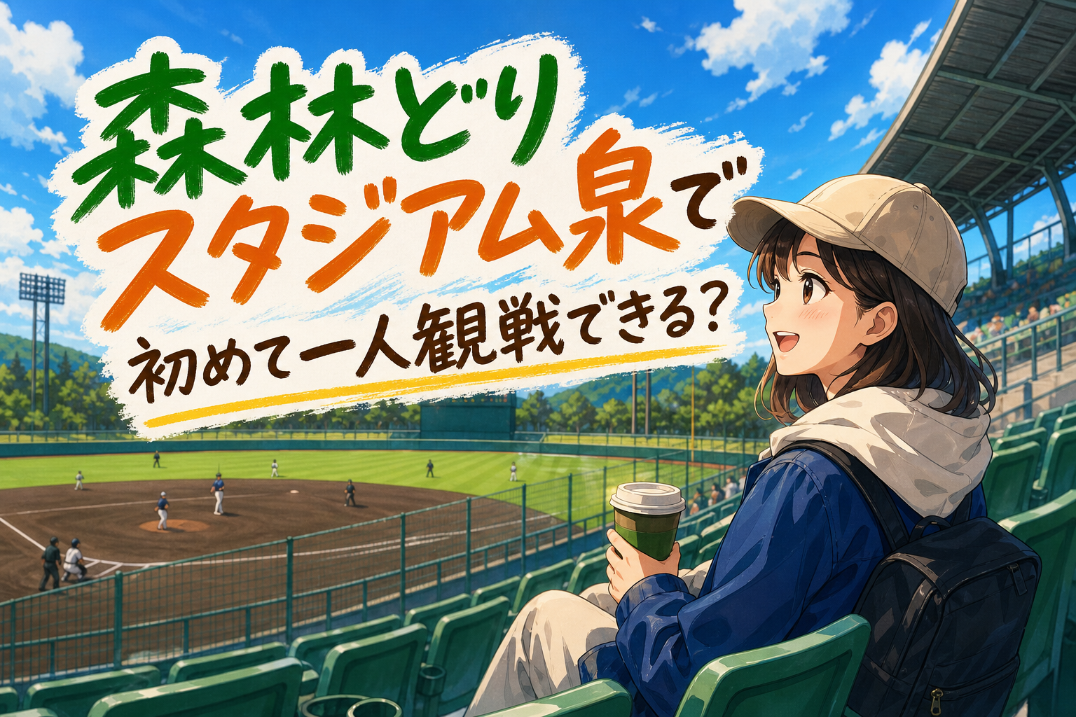 森林どりスタジアム泉で初めて一人観戦できる？