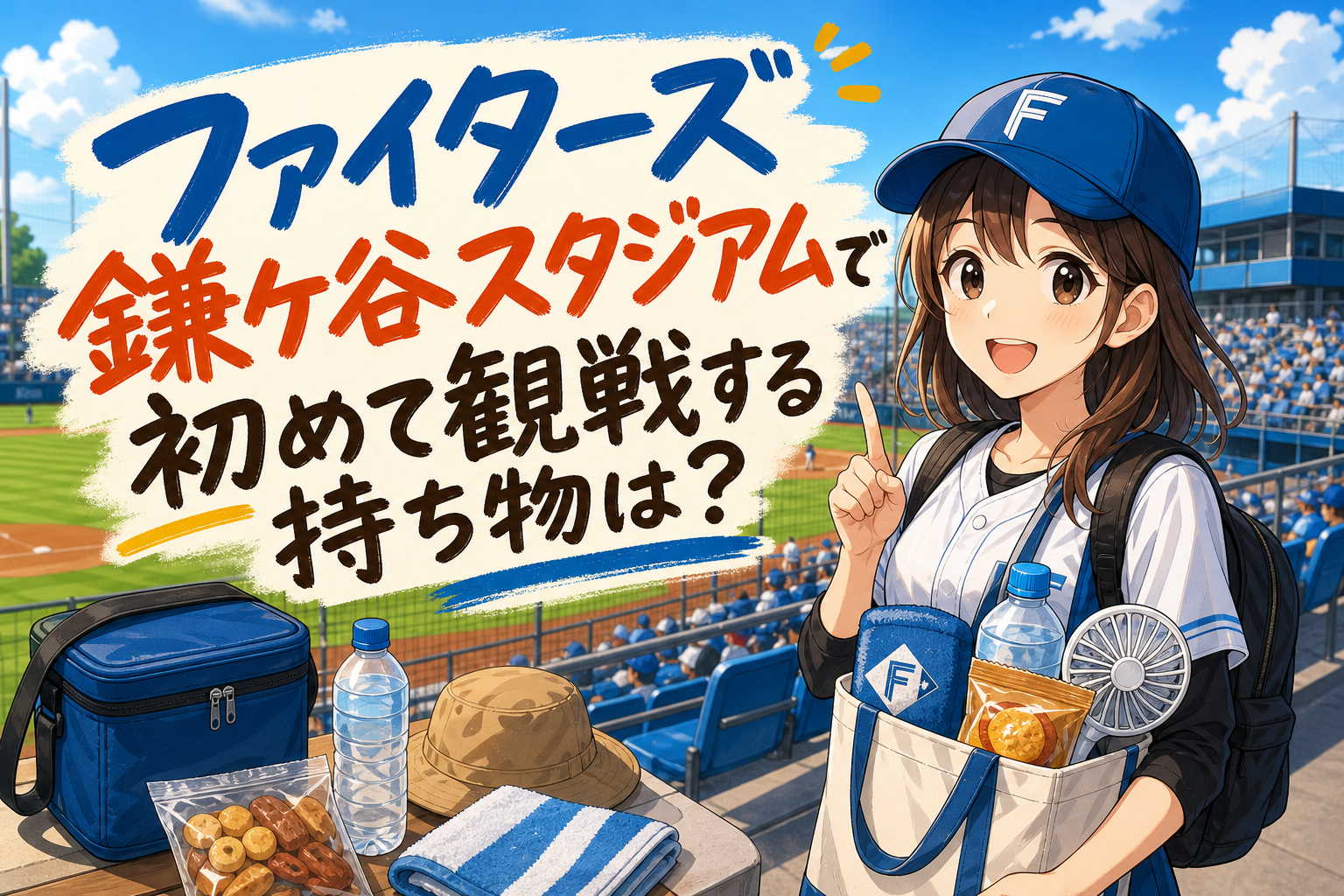 ファイターズ鎌ケ谷スタジアムで初めて観戦する持ち物は?
