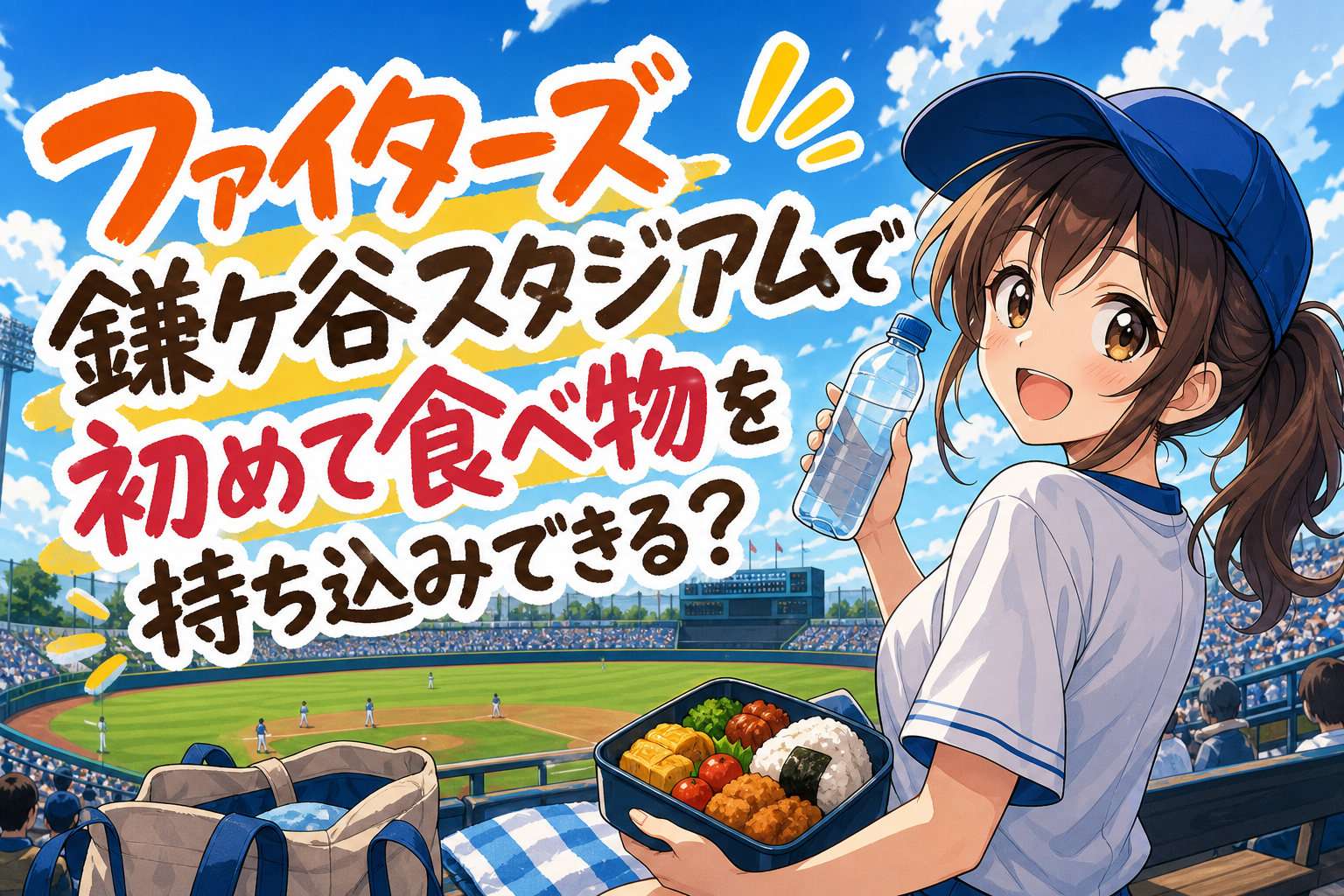 ファイターズ鎌ケ谷スタジアムで初めて食べ物を持ち込みできる？