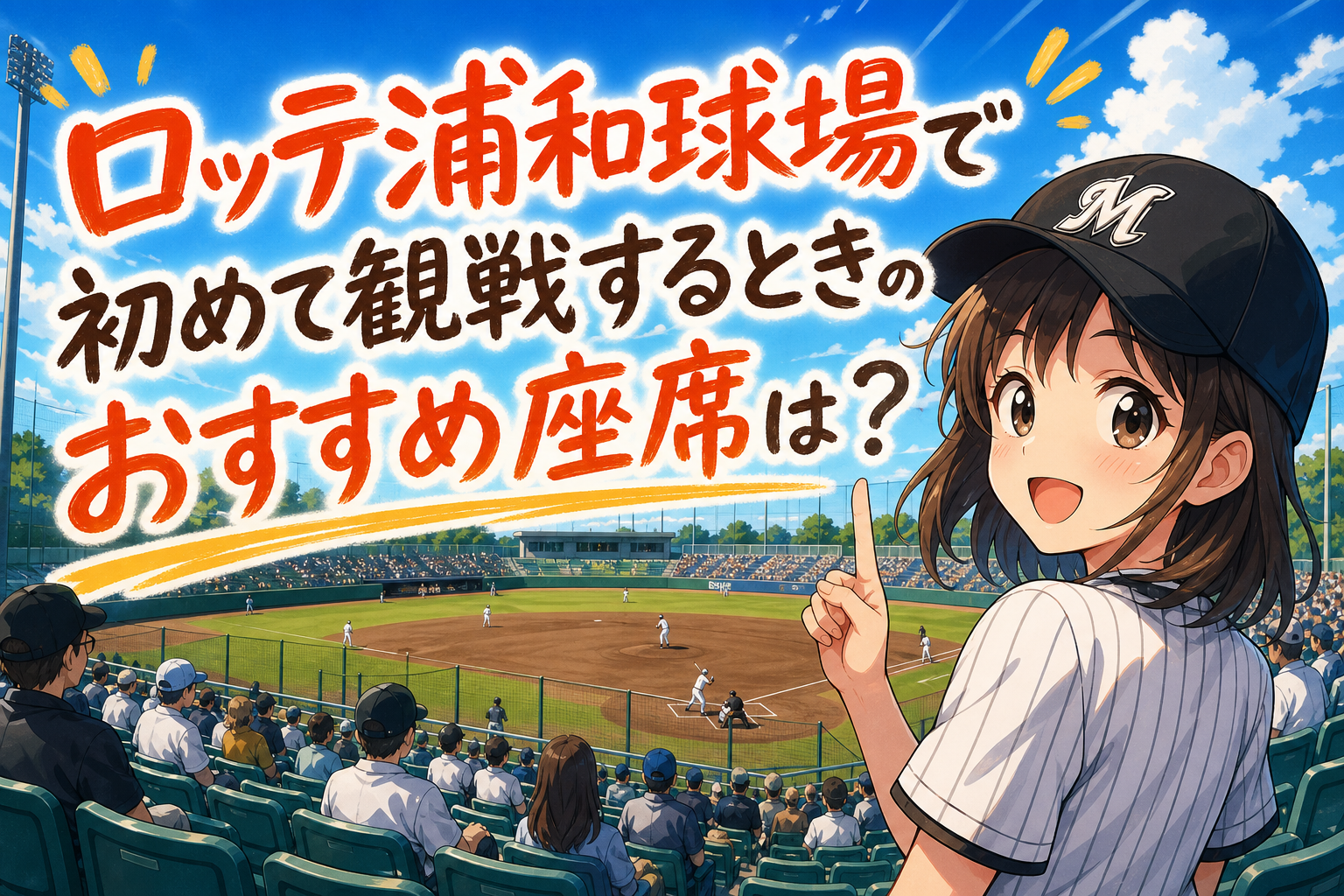 ロッテ浦和球場で初めて観戦するときのおすすめ座席は？