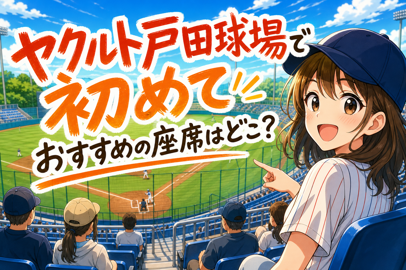 ヤクルト戸田球場で初めておすすめの座席はどこ？