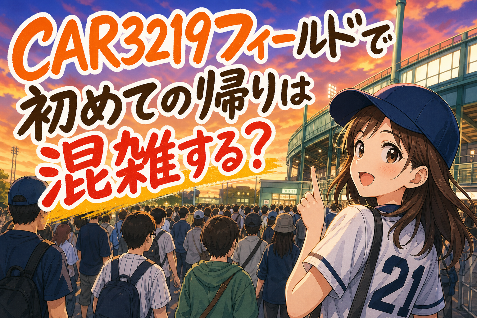 CAR3219フィールドで初めての帰りは混雑する？